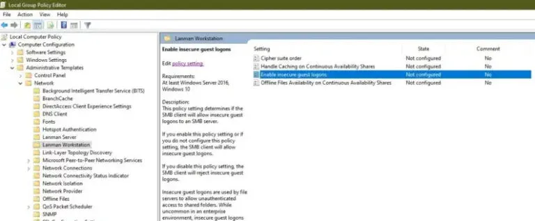 Tampilan Error Remote Desktop